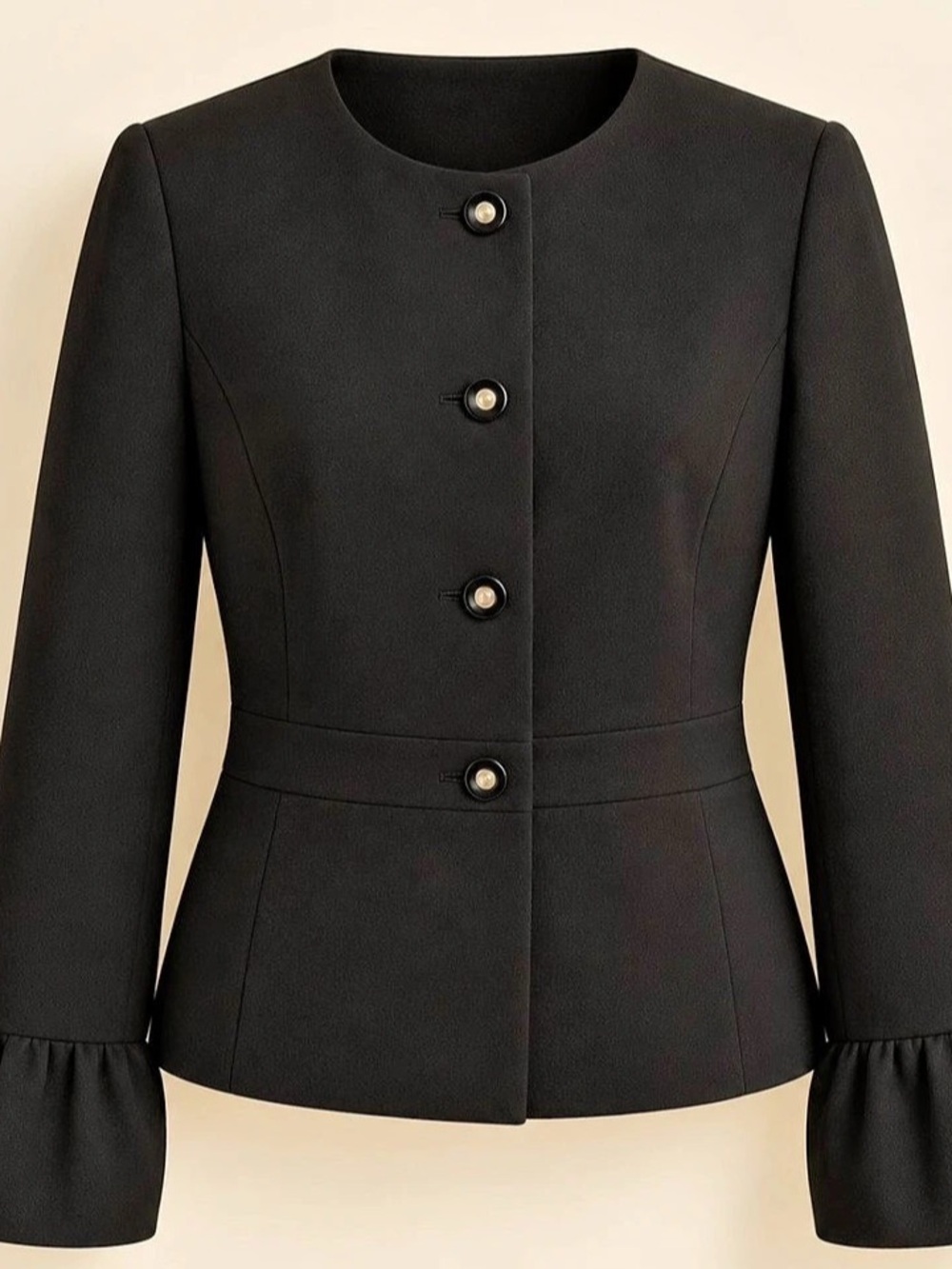 Tory Burch Black Bow Back Blazer